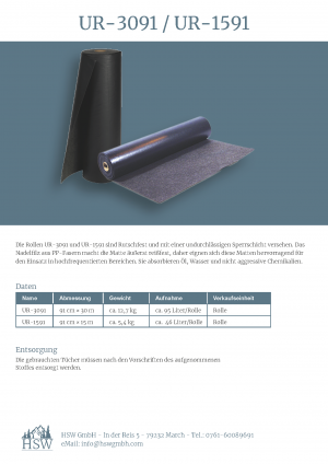 UR-3091 & UR-1591 Datenblatt